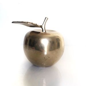 Vintage Brass Apple